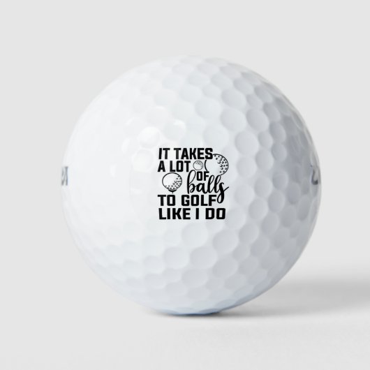 Il faut beaucoup de balles au golf comme moi (Devant)