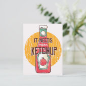 Il Faut Plus De Carte Postale Ketchup (Debout devant)