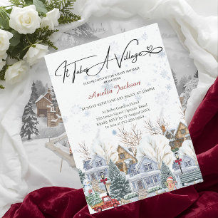 Il faut une invitation Baby shower Village