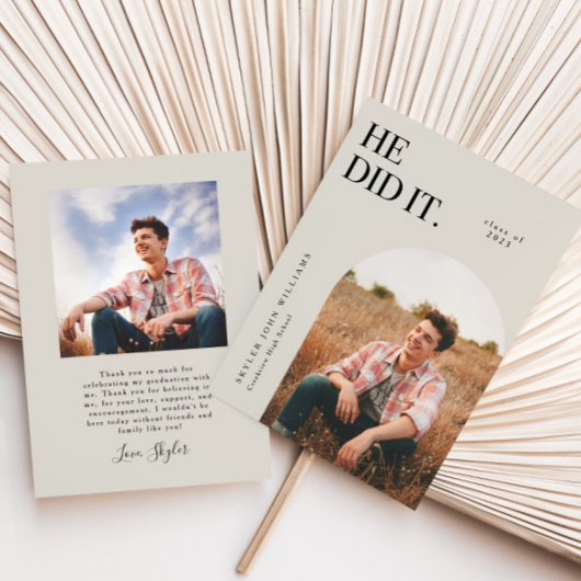 Il L'A Fait Ash Arch Faire-part De Diplôme