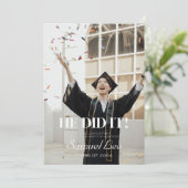 IL L'A FAIT DIPLÔMÉE FÊTE INVITATION (Debout devant)