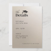 IL L'A FAIT DIPLÔMÉE FÊTE INVITATION (Dos)