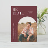 Il L'A Fait Faire-part De Diplôme De Red Arch (Debout devant)