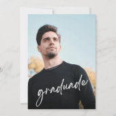 Il L'A Fait Graduation Photo Invitation (Dos)