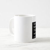Il le fixera tasse de café (Devant gauche)