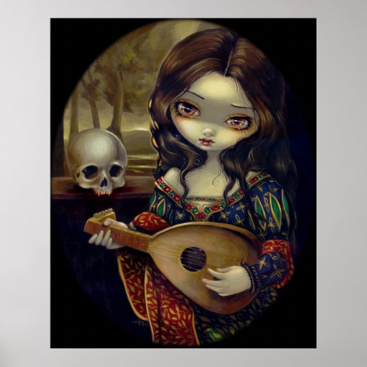 Il Liuto ART PRINT Vampire w/Lute (Voorkant)