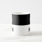 Il/Lui Pronononounes Mug noir & blanc classique (Centre)