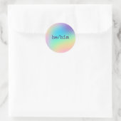 Il/Lui Pronononounes Stickers Arc-en-ciel Prismati (Sac)