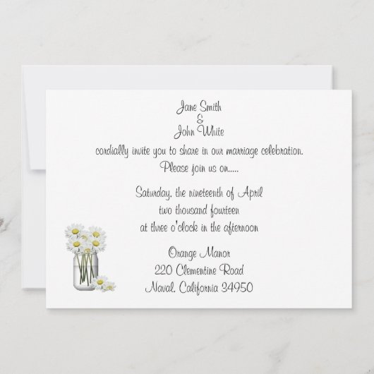 Il M'Aime Faire-part de mariage (Dos)