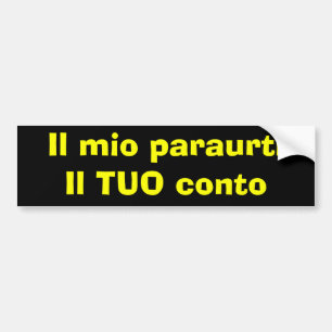 Il mio paraurti - Sticker