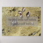 Il ne regarde pas avant la sagesse dire affiche (Devant)