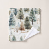 Il neige sur les sapins - (Gant de toilette)