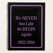 'Il n'est JAMAIS trop tard pour recommencer 25-26' (Devant)