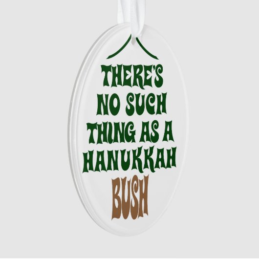 Il n'y a aucun Hanoukka Bush (devant)