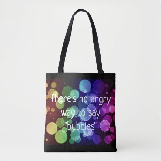 Il n'y a aucune manière fâchée de dire le sac (Devant)