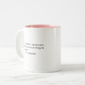 Il n'y a pas d'algèbre - Drôle Mug (Devant gauche)