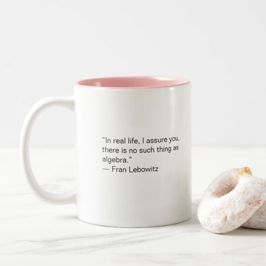 Il n'y a pas d'algèbre - Drôle Mug (Avec donut)