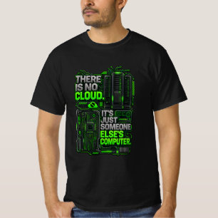 Il n'y a pas de Cloud T-Shirt drôle de programmeur