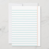 Il n'y a pas de fournitures Enseignant Carte d'App (Dos)