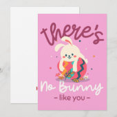 Il n'y a pas de lapin comme toi Carte de Pâques (Devant / Derrière)