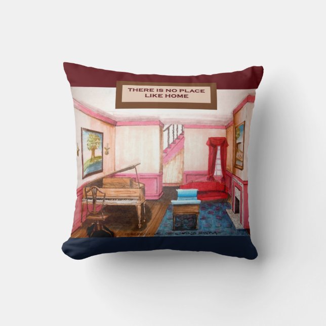 Il n'y a pas d'endroit comme chez soi Coussin amér (Recto)