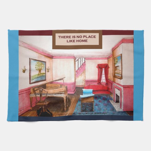 Il n'y a pas d'endroit comme la maison Serviette d (Horizontal)