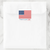 Il n'y a qu'un drapeau américain. Sticker carré (Sac)