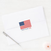 Il n'y a qu'un drapeau américain. Sticker carré (Enveloppe)