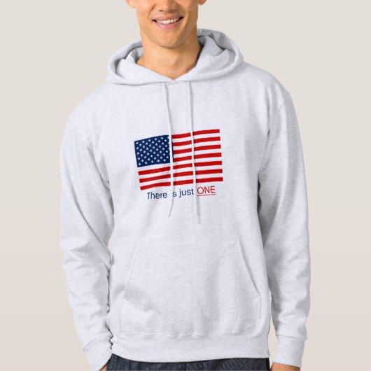 Il N'Y A Qu'Un Sweat - shirt à capuche Drapeau (Devant)