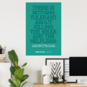 Il n'y a rien de tolérant... Poster (Abort73.com) (Bureau à domicile)