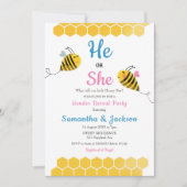 Il ou elle Bee Genre Reveillez Invitation (Devant)