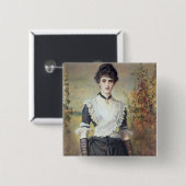 Il Penseroso Vierkante Button 5,1 Cm (Voorkant /achterkant)