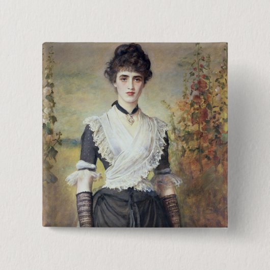 Il Penseroso Vierkante Button 5,1 Cm (Voorkant)