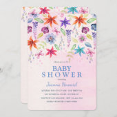 Il pleut des fleurs Invitation (Devant / Derrière)