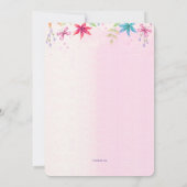 Il pleut des fleurs Invitation (Dos)