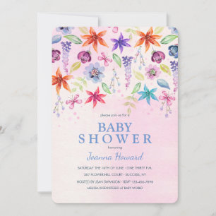 Il pleut des fleurs Invitation