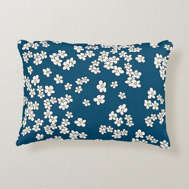 Il pleut des marguerites coussin décoratif motif (Dos)