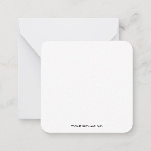 Il Prend Dieu Mini Cartes De Note (Dos)