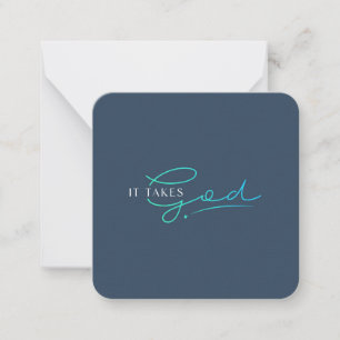 Il Prend Dieu Mini Cartes De Note