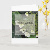 Il reconstitue mon âme - carte d'encouragement du (Fleur jaune)