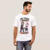Il Répare Les Choses T-Shirt Drôle De Chat Je Répa (Devant entier)