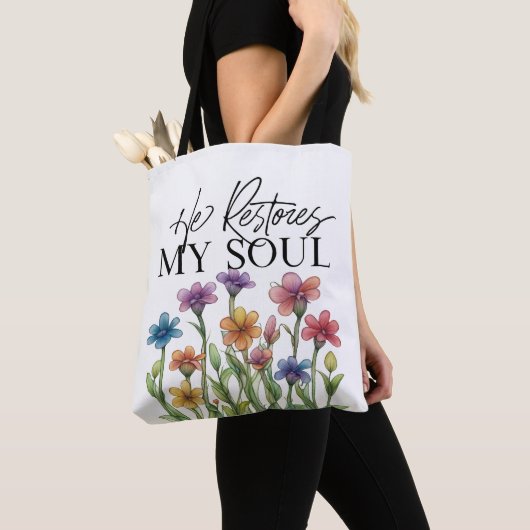 Il restaure mon âme Sac fourre-tout (De près)