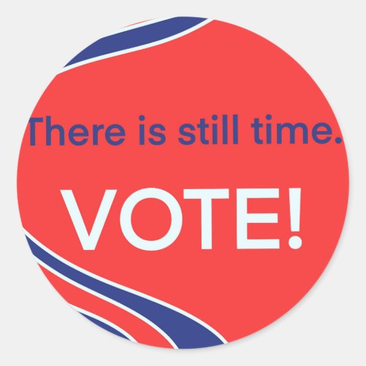 Il reste du temps- vote autocollant (Devant)