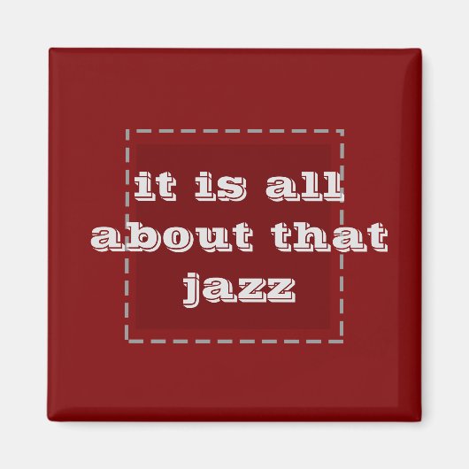 il s'agit de jazz - aimant (Devant)