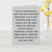 Il s'agit d'une carte de motivation à utiliser dan (Fleur jaune)