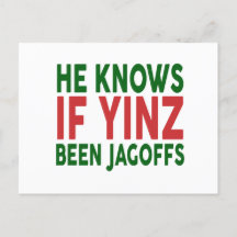 Il Sait Si Yinz Était Une Carte De Voeux De Jagoff
