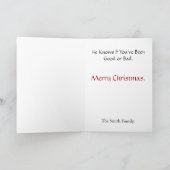 Il Sait. . ., Une Carte de Noël Vintage (Intérieur)