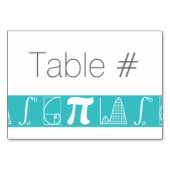 Il s'ajoute à la carte de table Turquoise (Dos)