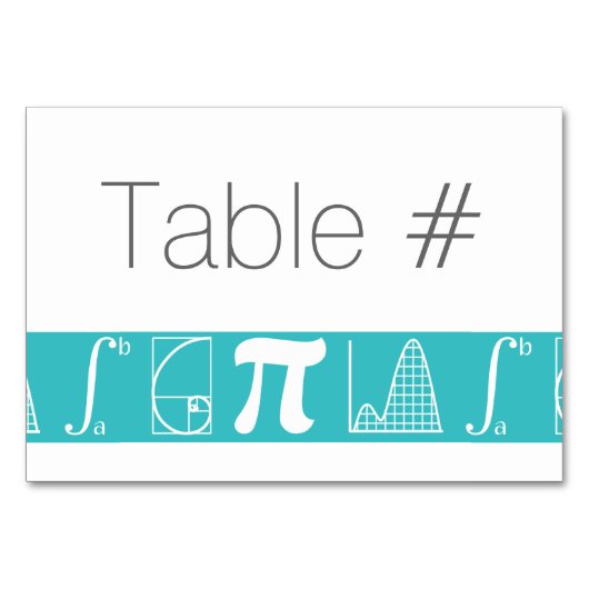 Il s'ajoute à la carte de table Turquoise (Devant)