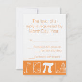 Il s'ajoute à la carte RSVP orange (Dos)